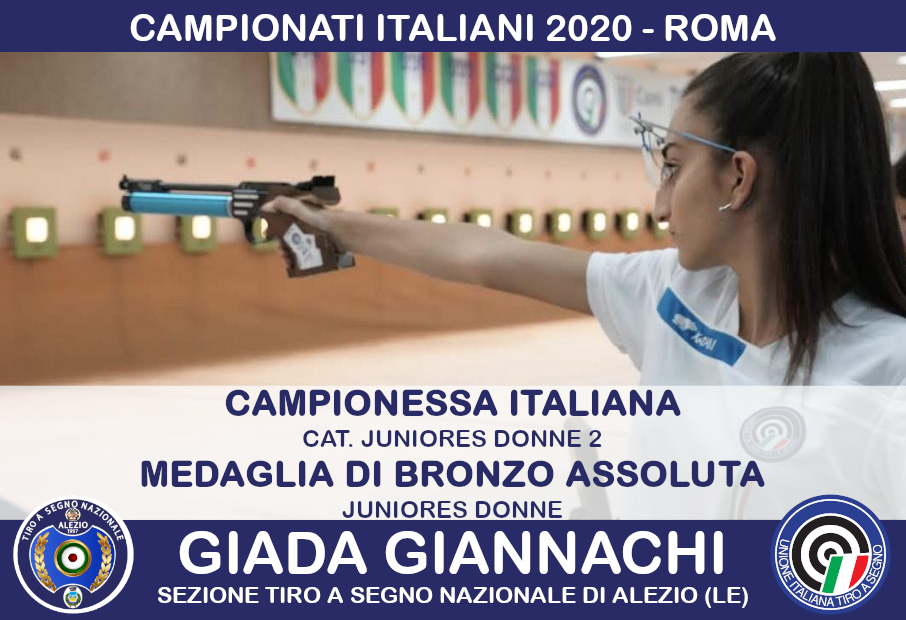 Finale Campionato Italiano Tiro A Segno Giada Giannachi Alezio Lecce