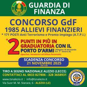 CONCORSO GUARDIA DI FINANZA 1985 ALLIEVI FINANZIERI PORTO D'ARMI ALEZIO LECCE
