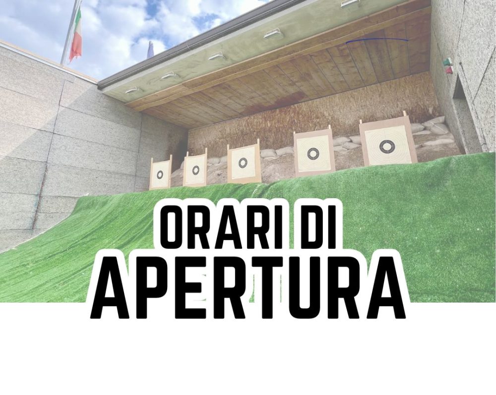 Orari di apertura poligono di tiro
